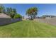Vast and well-manicured green space surrounded by privacy walls and lush trees at 1174 E Belmont Ave, Phoenix, AZ 85020