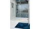 Beautifully designed bathroom with tiled shower and glass door at 136 E Vera Ln, Tempe, AZ 85284