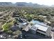 Aerial view showcasing the community clubhouse, pool, and neighborhood at 20801 N 90Th Pl # 255, Scottsdale, AZ 85255