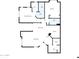 Detailed floor plan showcasing the layout of the home, including bedrooms, bathrooms, kitchen, living room, and utility areas at 20801 N 90Th Pl # 255, Scottsdale, AZ 85255