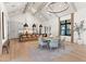 Bright dining space with an open floor plan, and barstool seating at kitchen island at 4708 N 41St Pl, Phoenix, AZ 85018