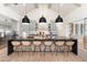 Spacious kitchen with a large island, modern appliances, and stylish pendant lighting at 4708 N 41St Pl, Phoenix, AZ 85018