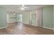 Spacious living room with sliding glass doors and modern flooring for easy maintenance at 5204 E Colby St, Mesa, AZ 85205
