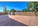 This spacious backyard boasts a large concrete patio and a basketball hoop, perfect for outdoor activities and entertainment at 10402 E Javelina Ave, Mesa, AZ 85209