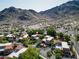 Aerial view shows property's proximity to North Mountain Preserve at 10424 N 7Th Pl # 2, Phoenix, AZ 85020
