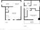 Floor plans featuring the 1st and 2nd floors of a home at 10424 N 7Th Pl # 2, Phoenix, AZ 85020