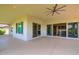 An extended covered patio with seamless access to the house at 16729 W Alvarado Dr, Goodyear, AZ 85395