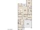 Detailed floor plan showcasing the layout with open-concept living areas and bedroom placement at 18268 W La Senda Dr, Surprise, AZ 85387