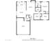 Floor plan displaying layout of home with square footage of rooms and total at 3106 S Extension Rd, Mesa, AZ 85210