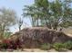 Entrance to Tramonto community with desert landscaping and a boulder sign at 35314 N 31St Ave, Phoenix, AZ 85086