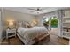 Inviting main bedroom with access to the pool area and a ceiling fan for comfort at 5332 N 81St Pl, Scottsdale, AZ 85250