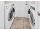 Modern laundry room with new washer and dryer units at 837 W Keating Ave, Mesa, AZ 85210