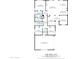 Detailed floor plan showcasing the layout of the bedrooms, bathrooms, kitchen, living areas, and garage at 12089 N 145Th Dr, Surprise, AZ 85379