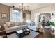 Bright living room featuring hardwood floors and stylish furnishings at 17150 N 23Rd St # 125, Phoenix, AZ 85022