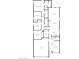 Detailed floor plan showcasing the layout of the home, including bedrooms, living spaces, and kitchen at 3796 N 298Th Ln, Buckeye, AZ 85396