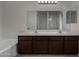 Bathroom with double vanity and granite countertop at 4745 W Fremont Rd, Laveen, AZ 85339