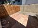 Cozy brick backyard with wooden fence and privacy wall, perfect for outdoor relaxation at 18629 N 4Th Dr, Phoenix, AZ 85027