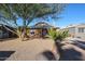 Charming brick home with mature tree and low-maintenance desert landscaping in the front yard at 1950 W Palm Ln, Phoenix, AZ 85009
