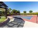 Community pickleball courts with shade structure at 35990 N Desert Tea Dr, Queen Creek, AZ 85140