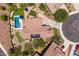 Aerial view of beautiful home with pool, spa, outdoor living and pristine landscaping at 3760 W Lapenna Dr, New River, AZ 85087