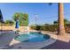 Backyard pool with a patio area and privacy landscaping at 4117 E Coolidge St, Phoenix, AZ 85018