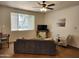 Living room with carpet and a large window at 5345 E Van Buren St # 116, Phoenix, AZ 85008