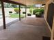 Covered patio overlooking a lush backyard at 7420 W Morrow Dr, Glendale, AZ 85308