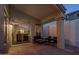 Covered patio space featuring stylish outdoor seating at 10141 E Floriade Dr, Scottsdale, AZ 85260