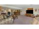 Finished basement with a bar area and plenty of space for entertaining at 1559 S Padre Rd, Apache Junction, AZ 85119