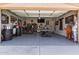 Spacious garage includes a bar, pool table, and unique decor at 21275 E Russet Rd, Queen Creek, AZ 85142