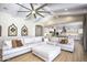 Cozy living room with vaulted ceilings, stylish decor, and an open-concept layout at 3118 E Gary Way, Phoenix, AZ 85042