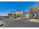 Exterior street view of businesses with parking and unique architecture and storefronts at 363 W Bruce Ave, Gilbert, AZ 85233