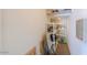 Practical storage room with shelving, providing ample space for organization at 43561 W Snow Dr, Maricopa, AZ 85138