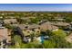 A beautiful home boasts a private backyard oasis with pool, lush landscaping, and desert views at 5434 E Barwick Dr, Cave Creek, AZ 85331