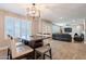 Open floor plan connects the dining room to living room space at 603 W Keats Ave, Mesa, AZ 85210