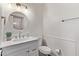 Bright bathroom with modern mirror, vanity, and fixtures at 619 S Essex Ln, Mesa, AZ 85208