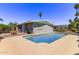 Backyard pool and covered patio, perfect for outdoor living at 619 S Essex Ln, Mesa, AZ 85208