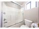 Clean bathroom with glass shower doors and a tiled shower at 9151 W Greenway Rd # 162, Peoria, AZ 85381