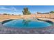 Sun-drenched backyard with a pristine pool, large patio, and privacy fencing at 12043 N 46Th Ave, Glendale, AZ 85304
