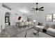 Bright dining area featuring a modern table setting and ample natural light at 1245 W Cindy St, Chandler, AZ 85224