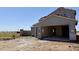 New home construction site showing foundation and framing at 3033 E Mecklenburg Way, San Tan Valley, AZ 85143