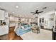 Spacious open-concept layout combining the kitchen and living area, great for entertaining at 4243 E Avalon Dr, Phoenix, AZ 85018