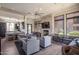 Clubhouse lounge with fireplace, television and comfortable seating at 4803 N Woodmere Fairway -- # 1002, Scottsdale, AZ 85251