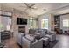 Clubhouse lounge with fireplace, large screen television and comfortable seating at 4803 N Woodmere Fairway -- # 1002, Scottsdale, AZ 85251
