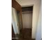 Standard reach-in closet with rod and shelf for neatly storing clothing, shoes, and personal items at 5735 N 32Nd Dr, Phoenix, AZ 85017