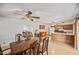 Open dining area flows seamlessly into the kitchen and living spaces ideal for entertaining and Gathering gatherings at 5803 W John Cabot Rd, Glendale, AZ 85308