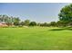 Expansive green space in the community, with mature trees and walking paths at 14864 W Riviera Dr, Surprise, AZ 85379