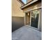 Private patio with sliding glass door leading to the interior and concrete pavers at 1736 W Pollack St, Phoenix, AZ 85041