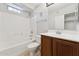 Bathroom featuring vanity, toilet, shower and tub combination at 2401 E Rio Salado Pkwy # 1047, Tempe, AZ 85288