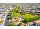 Community aerial view showcasing a park with playground and open space at 30128 W Weldon Ave, Buckeye, AZ 85396